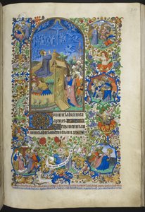 Agonia nel Giardino, con scene aggiuntive nel bordo, da Libro delle Ore (The Bedford Hours) c.1410-30 da French School