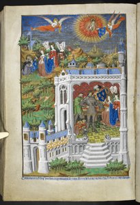 Leggenda dei Fleurs de Lys, dal Libro delle Ore (Le Ore di Bedford) c.1410-30 da French School