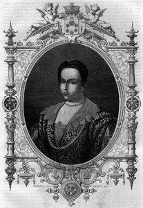 Adelaide di Borgogna (931-999), vedova di Lotario (Conte di Parigi e Duca di Francia) e seconda moglie di Ottone I il Grande. Incisione in 