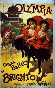 Pubblicità per la produzione del Grand Ballet di Brighton all