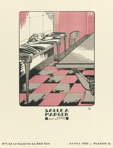 Pubblicità per "Salle a Manger", pub.1921 (stampa pochoir)