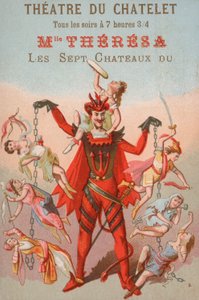 Pubblicità per uno spettacolo al Théâtre du Châtelet, Parigi da French School
