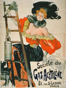 Pubblicità per la Societe du Gaz Acetylene, Parigi da French School