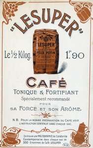 Pubblicità per il caffè Lesuper, XX secolo da French School