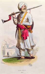 Soldato afgano, c.1840-50 da French School