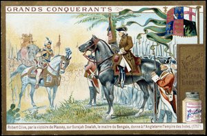 Dopo la vittoria di Plassey su Surajah Dowlah (Suraj Ud-daula o Ud Daula Ud Daulah o Ud-Daulah), il padrone del Bengala diede all