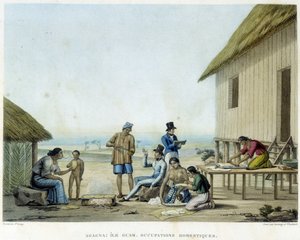 Agagna: Isola di Guam, occupazioni domestiche da French School