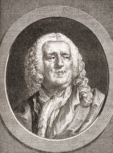 Alexis Piron, 1689-1773. Epigrammista e drammaturgo francese. Da Les Heures Libres pubblicato nel 1908 da French School