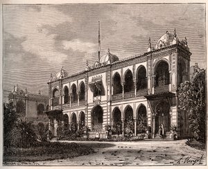 Algeri - Palais du Gouverneur a Mustapha - incisione in 