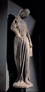 Figura allegorica della Sinagoga, dal portale del transetto sud della cattedrale, c.1230 da French School