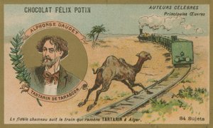 Alphonse Daudet e una scena da Tartarin di Tarascona