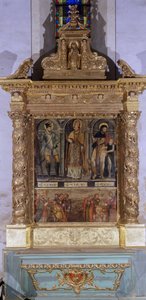 Altare di San Clair (anche chiamato altare di San Rocco) da French School