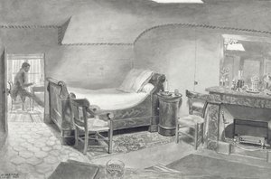 Interno di una soffitta di un artista a Parigi, c.1830 da French School