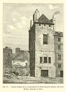 Antico mastio della commenda di San Giovanni in Laterano, detta torre Bichat, demolita nel 1854 da French School