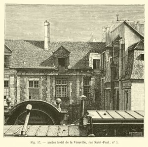 Antico hotel de la Vieuville, rue Saint-Paul, n. 2 da French School