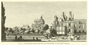 Antico hotel dei conti di Saint-Paul, rue du Roi-de-Sicile, nel 1650 da French School