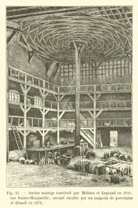 Antico maneggio costruito da Molinos e Legrand nel 1810, via Sainte-Marguerite, poi occupato da un negozio di porcellane e demolito nel 1876 da French School