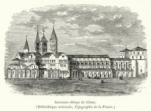 Antica abbazia di Cluny da French School