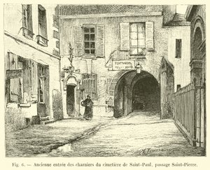 Antico ingresso degli ossari del cimitero di Saint-Paul, passaggio Saint-Pierre da French School