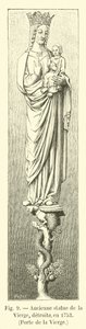 Antica statua della Vergine, distrutta nel 1753, Porta della Vergine