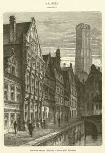 Antiche case a Malines da French School