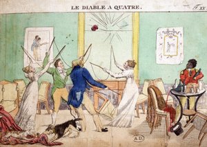 Giochi antichi: Il Quattro Diavolo (Diabolo) da French School
