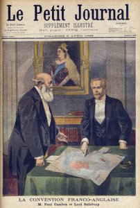 Convenzione anglo-francese firmata a Londra da Paul Cambon (1843-1924) e Lord Salisbury (1830-1904) da 