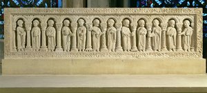 Apostoli sotto Arcate, rilievo scolpito, c.1150 da French School