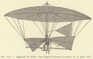 Apparecchio di Letur, in cui trovò la morte, il 27 giugno 1854 da French School