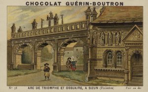 Arco di Trionfo e Ossario, a Sizun, Finistère da French School
