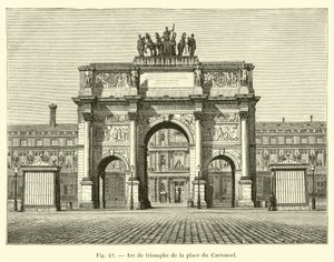 Arco di trionfo della piazza del Carrousel da French School