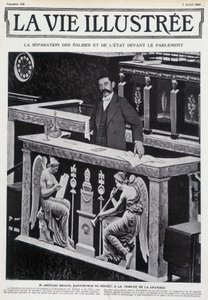 Aristide Briand alla tribuna della Camera (separazione della Chiesa e dello Stato) - in 