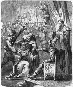 Arresto di Brisson e Larcher, due violenti leguisti della guerra civile nel XVI secolo. In 