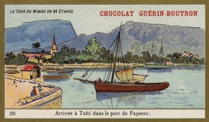 Arrivo nel porto di Papeete, Tahiti da French School