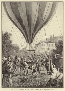 Ascensione di Gay-Lussac a Parigi, il 16 settembre 1804 da French School