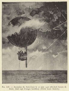 Ascensione del Saint-Louis il 17 giugno 1900 (diciotto ore di durata, di cui sette di terribili tempeste) da French School