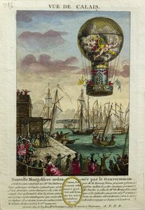 Ascesa di una mongolfiera a Calais nel 1785