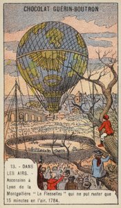 Ascesa del pallone Le Flesselles, Lione, Francia da French School