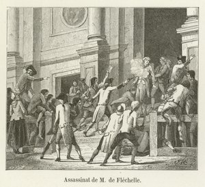 Assassinio di M de Flechelle da French School