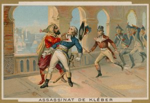 Assassinio di Jean-Baptiste Kleber, comandante delle truppe francesi in Egitto, Il Cairo, 1800 da French School