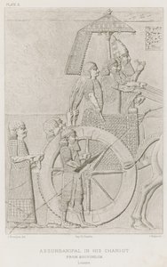 Assurbanipal nel suo carro, da Kouyundjik, Louvre