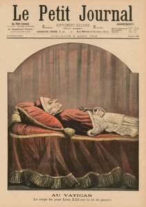 Al Vaticano, Papa Leone XIII in stato, illustrazione di copertina da 