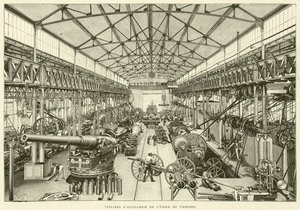 Officine di artiglieria della fabbrica di Creusot da French School