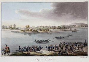 Attacco del Lobau nel 1809 - in "Précis historique de la guerre entre la France et l