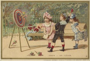 Carte Au Bon Marché con giochi per bambini