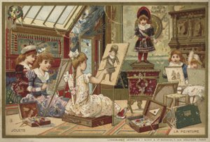 Carte Au Bon Marché con giochi per bambini da French School