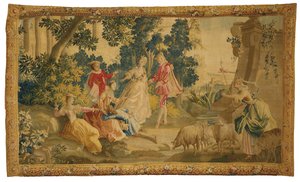 Arazzo pastorale di Aubusson