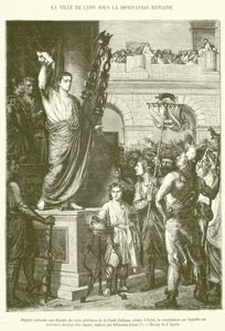 Augusto presenta ai deputati delle tre province della Gallia Celtica, riuniti a Lione, la costituzione con cui queste province dovranno essere governate da French School