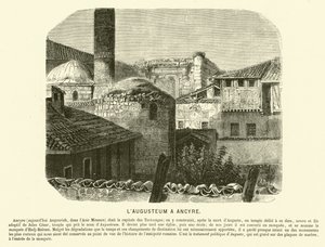Augusteum, Tempio di Augusto e Roma, Ankara, Turchia (incisione) da French School