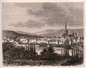 Autun - dipartimento di Saone-et-Loire da French School